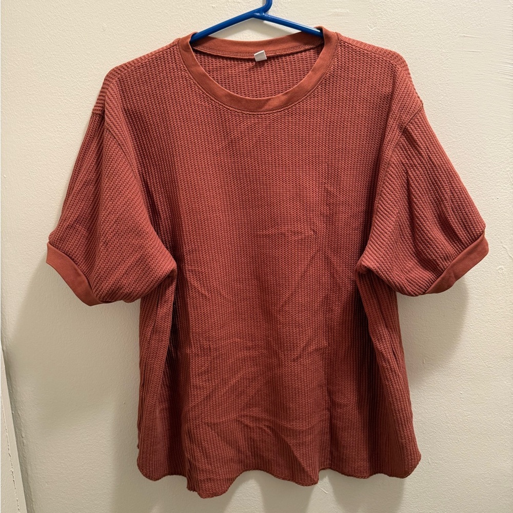 Two Uniqlo Waffle Knit Shirts 🧇👚